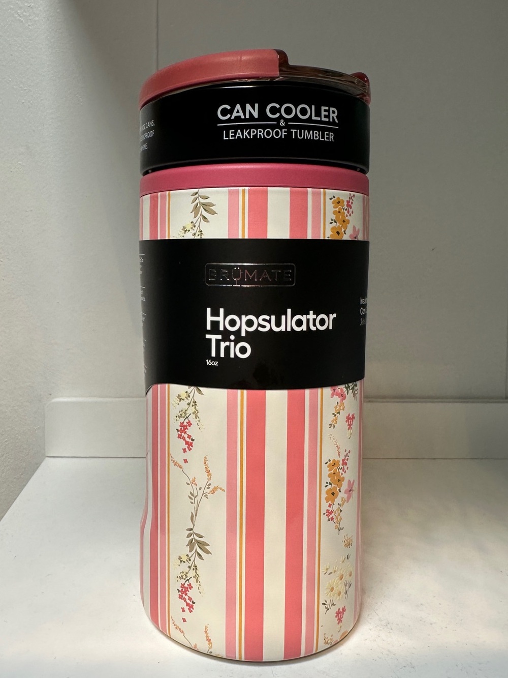 BruMate Hopsulator Trio 12/16 oz Cascading Florals